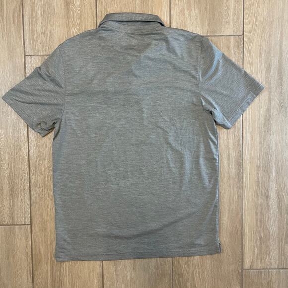 Under Armour OSU Polo Shirt Men’s Medium Gray Loose Fit HeatGear Oklahoma State - Picture 2 of 8